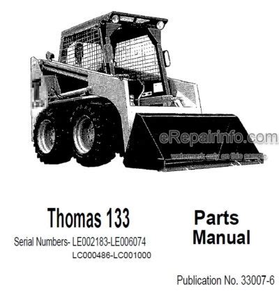 thomas 133 skid steer parts|thomas 133 skid steer manual.